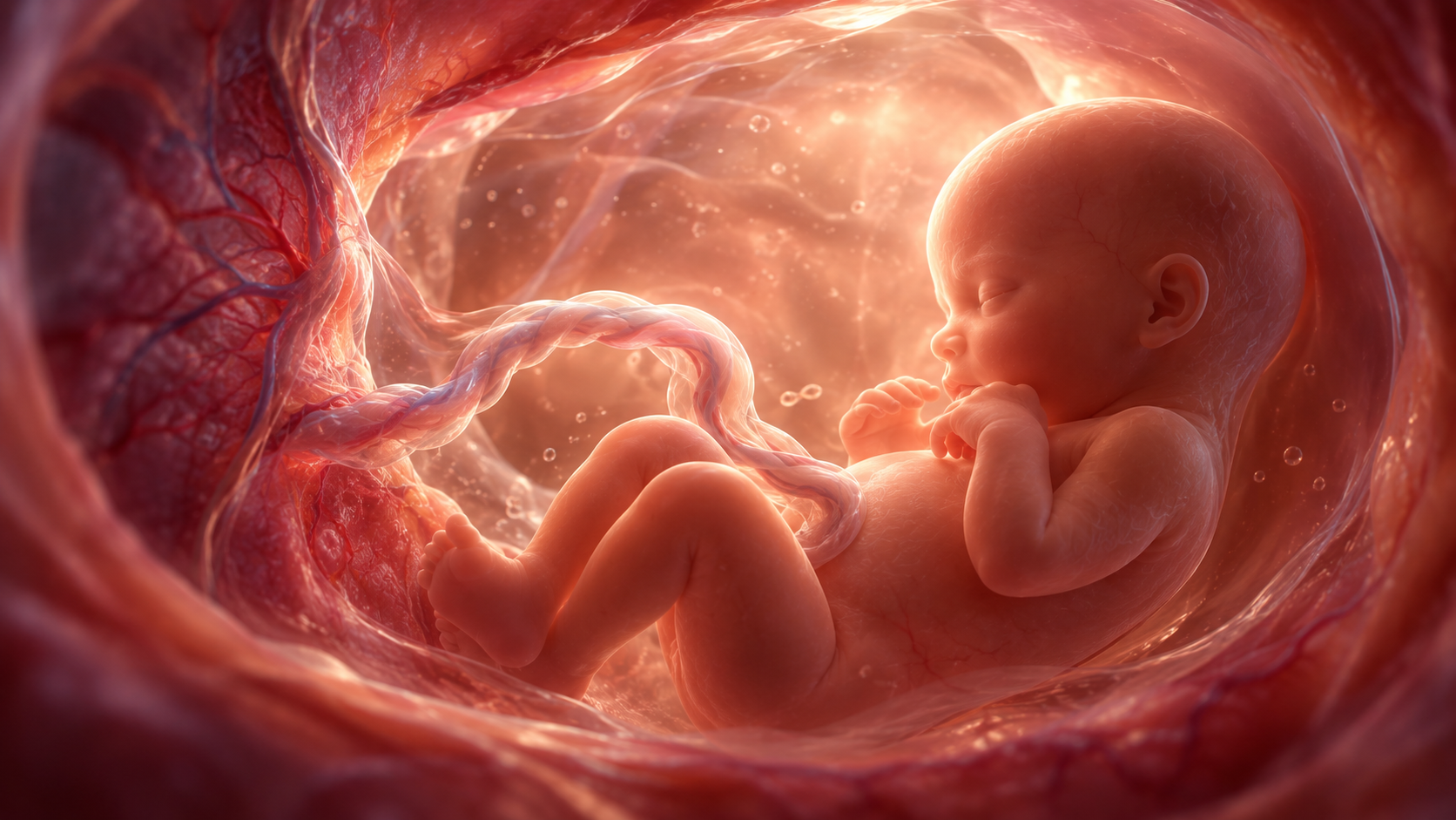 Peaceful Fetus in the Womb